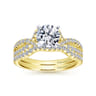 14K Yellow Gold Matching Wedding Band - 0.2 ct