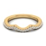 14K Yellow Gold Matching Wedding Band - 0.18 ct