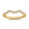 14K Yellow Gold Matching Wedding Band - 0.18 ct