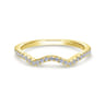 14K Yellow Gold Matching Wedding Band - 0.18 ct