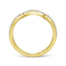 14K Yellow Gold Matching Wedding Band - 0.18 ct