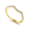 14K Yellow Gold Matching Wedding Band - 0.18 ct