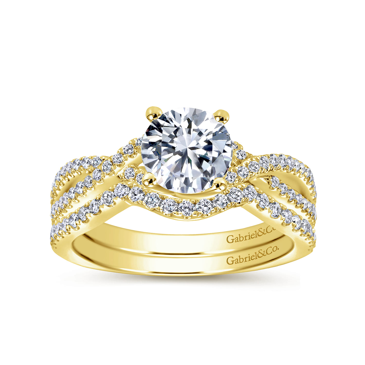 14K Yellow Gold Matching Wedding Band - 0.18 ct - Shot 4