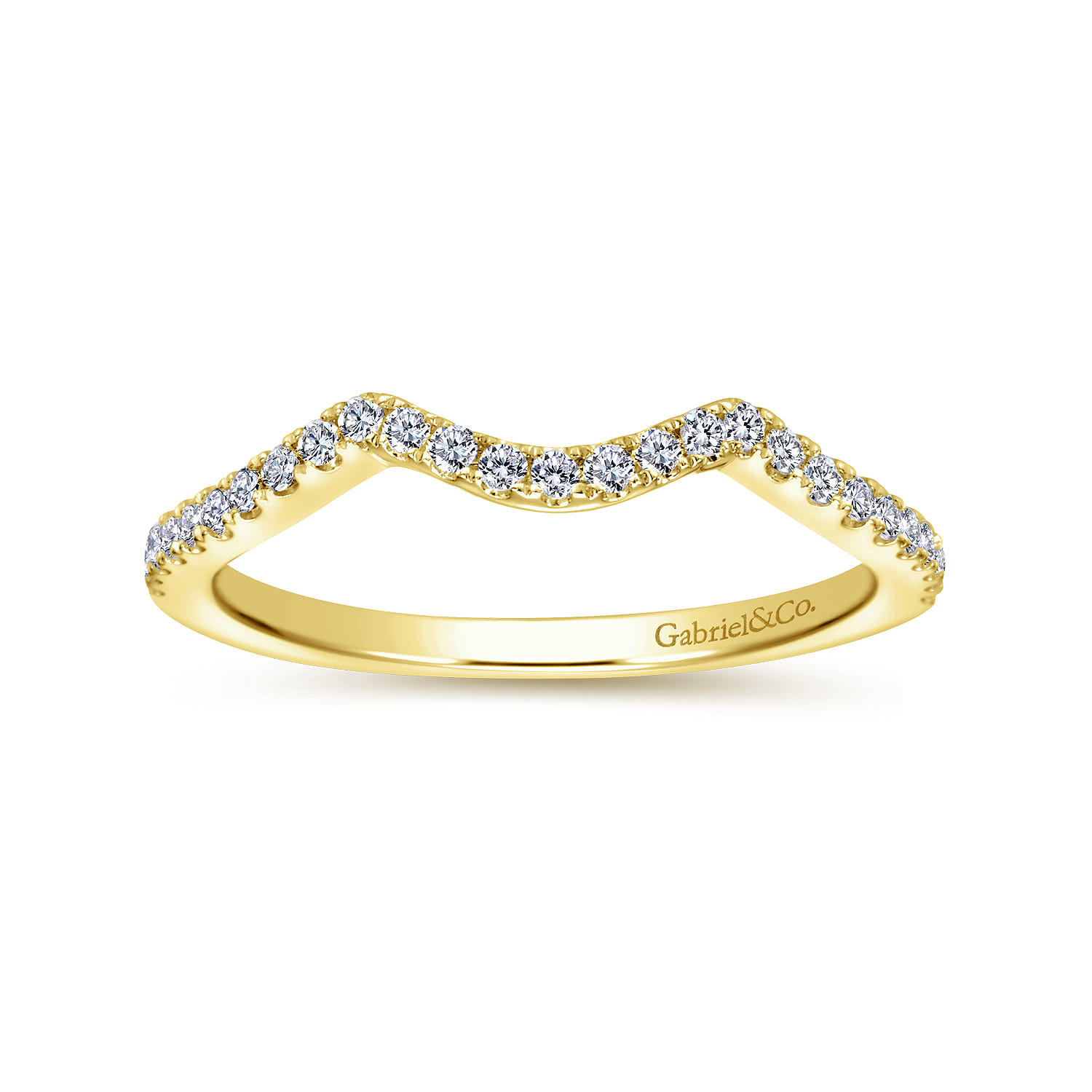 14K Yellow Gold Matching Wedding Band - 0.18 ct - Shot 5
