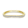 14K Yellow Gold Matching Wedding Band - 0.17 ct