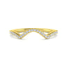 14K Yellow Gold Matching Wedding Band - 0.15 ct