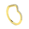 14K Yellow Gold Matching Wedding Band - 0.15 ct