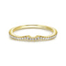 14K Yellow Gold Matching Wedding Band - 0.76 ct