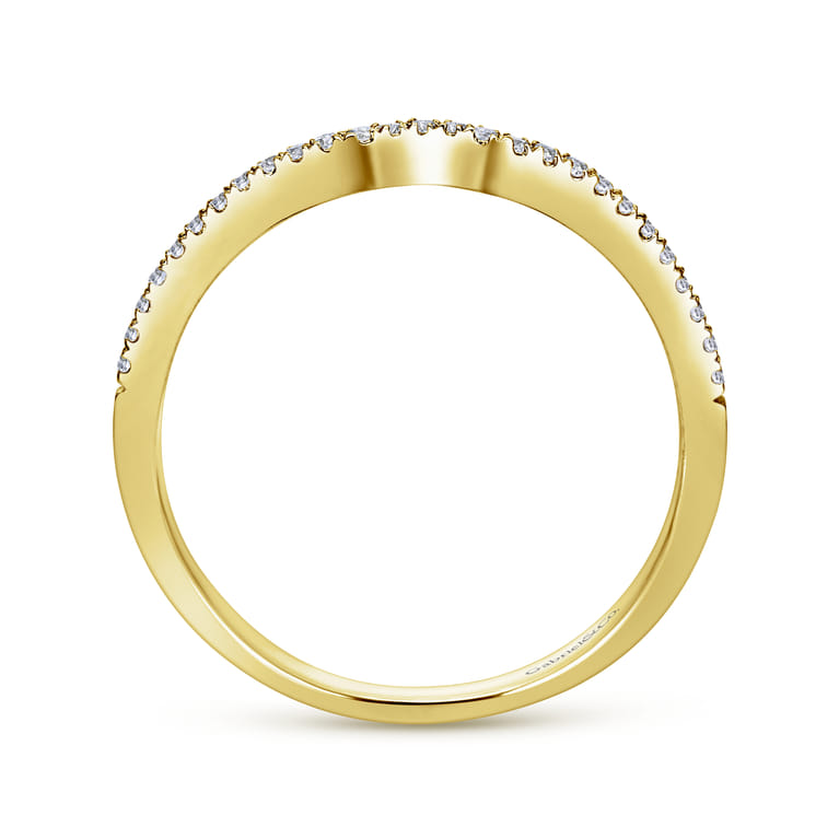 14K Yellow Gold Matching Wedding Band - 0.76 ct - Shot 2