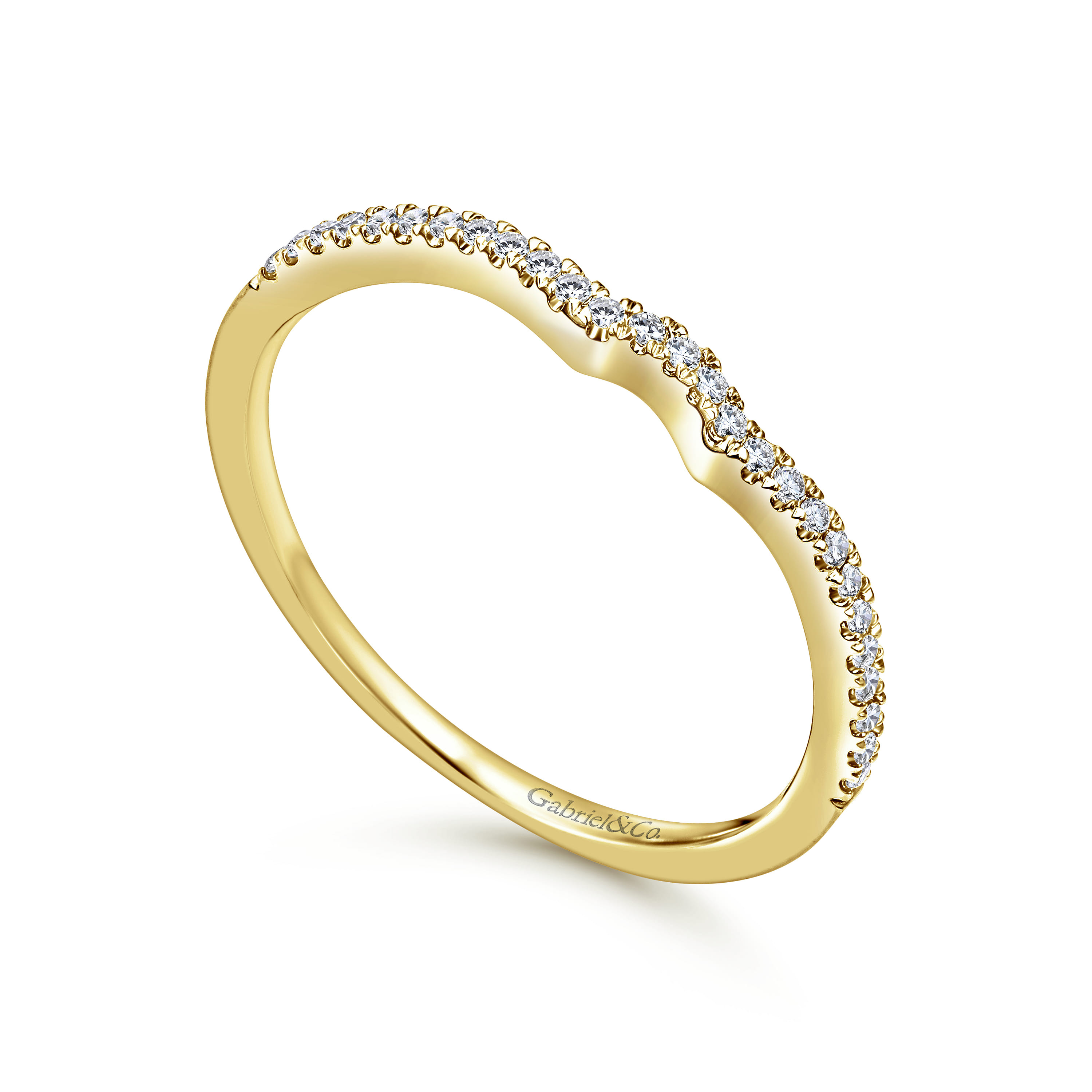 14K Yellow Gold Matching Wedding Band - 0.76 ct - Shot 3