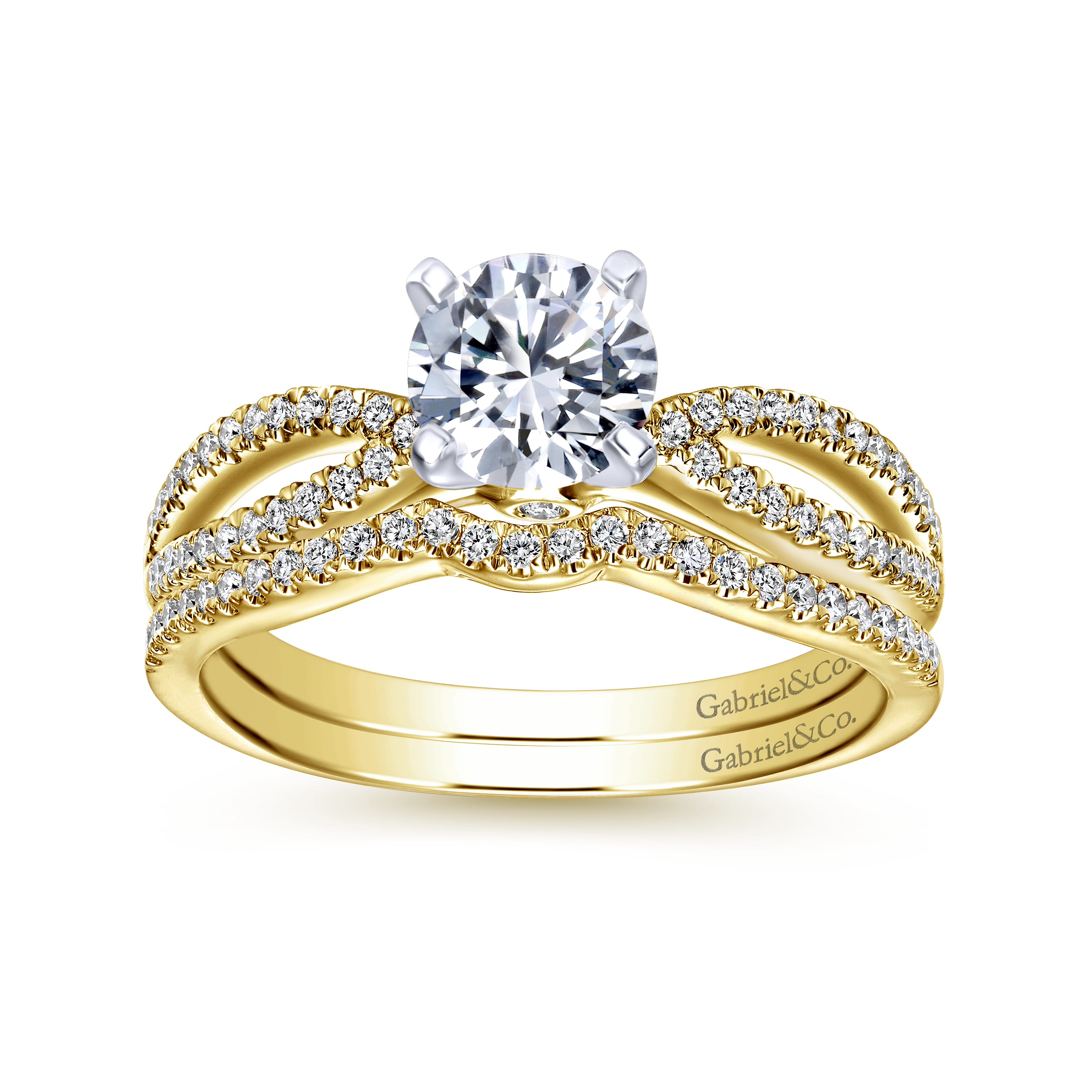 14K Yellow Gold Matching Wedding Band - 0.76 ct - Shot 4