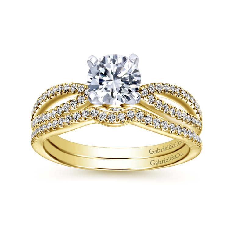 14K Yellow Gold Matching Wedding Band - 0.76 ct - Shot 4