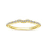 14K Yellow Gold Matching Wedding Band - 0.76 ct