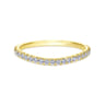 14K Yellow Gold Matching Wedding Band - 0.3 ct