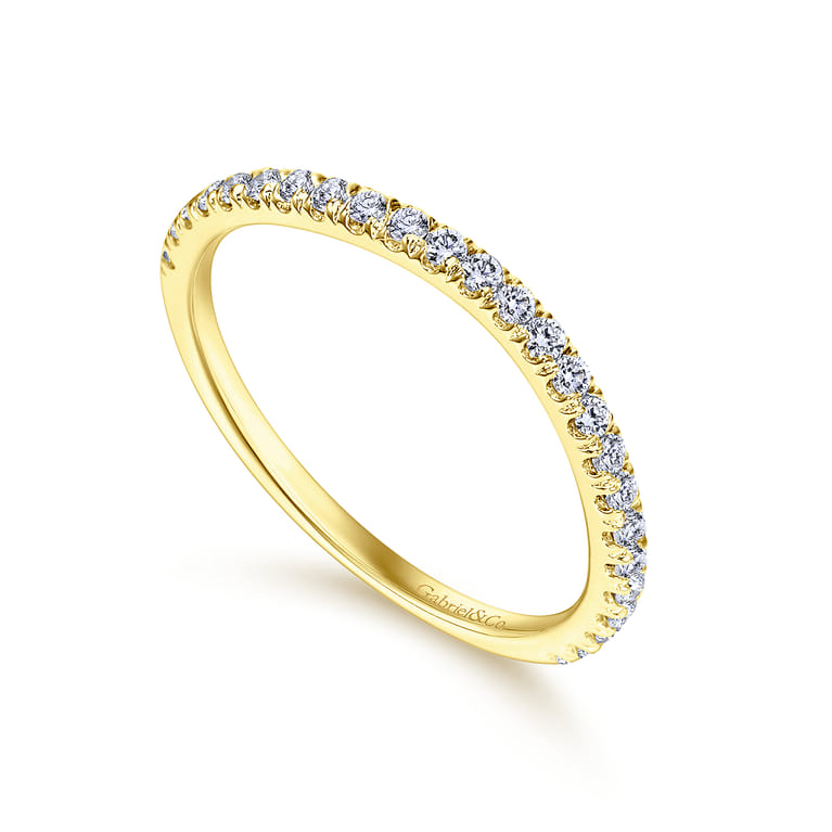 14K Yellow Gold Matching Wedding Band - 0.3 ct - Shot 3