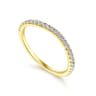 14K Yellow Gold Matching Wedding Band - 0.3 ct