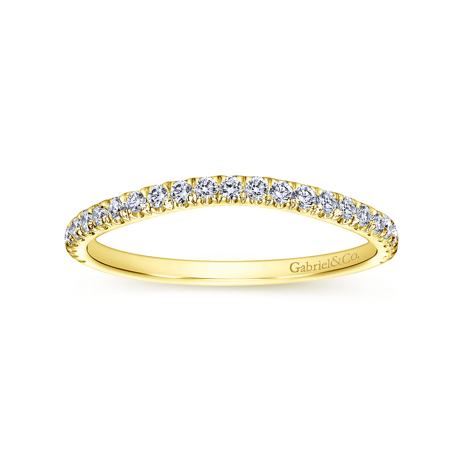 14K Yellow Gold Matching Wedding Band - 0.3 ct - Shot 5