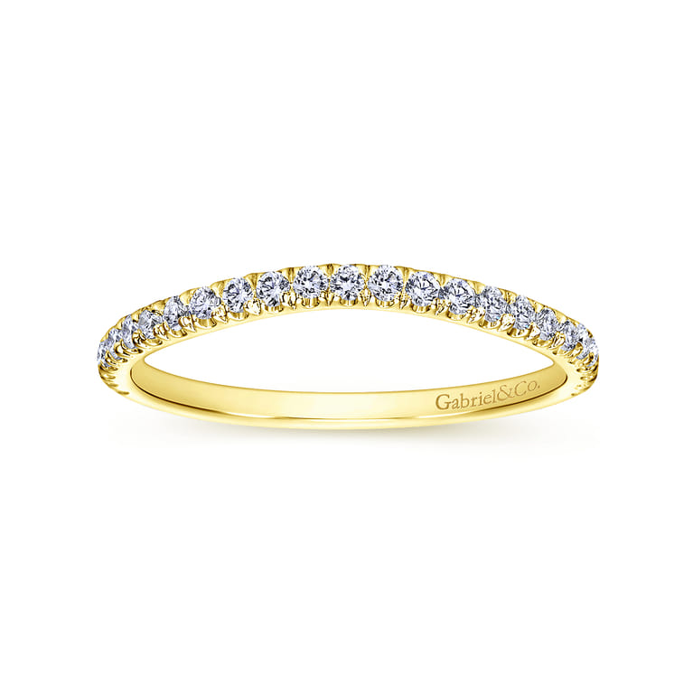 14K Yellow Gold Matching Wedding Band - 0.3 ct - Shot 5