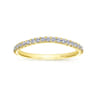 14K Yellow Gold Matching Wedding Band - 0.3 ct