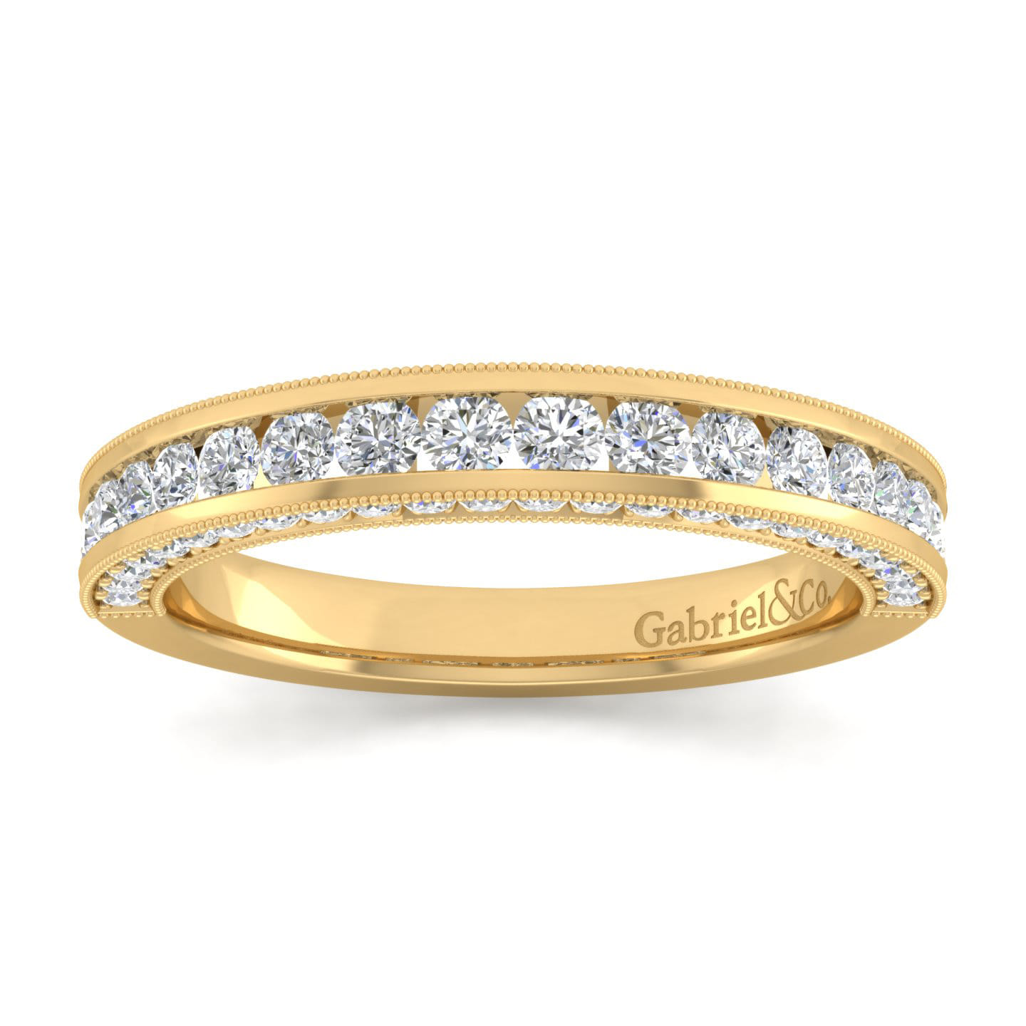 14K Yellow Gold Matching Wedding Band - 0.83 ct - Shot 4