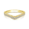 14K Yellow Gold Matching Wedding Band - 0.19 ct