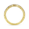 14K Yellow Gold Matching Wedding Band - 0.19 ct