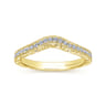14K Yellow Gold Matching Wedding Band - 0.19 ct
