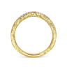 14K Yellow Gold Matching Wedding Band - 0.19 ct