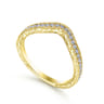 14K Yellow Gold Matching Wedding Band - 0.19 ct