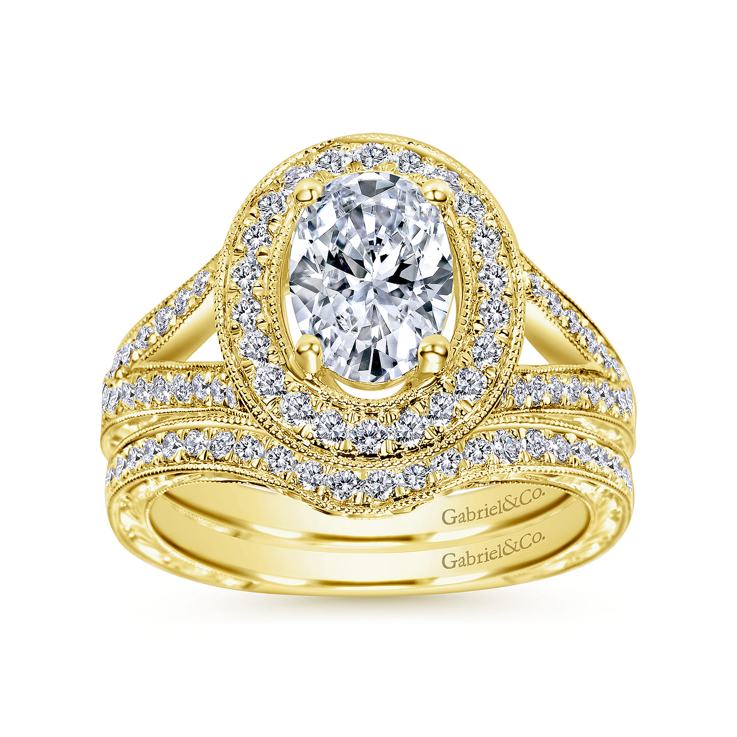 14K Yellow Gold Matching Wedding Band - 0.19 ct - Shot 4