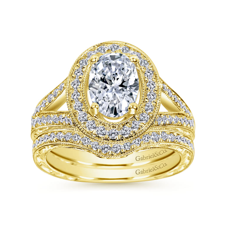 14K Yellow Gold Matching Wedding Band - 0.19 ct - Shot 4