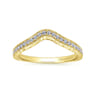 14K Yellow Gold Matching Wedding Band - 0.19 ct