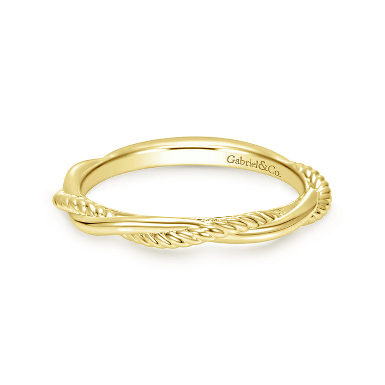 14K Yellow Gold Matching Wedding Band - Shot 1