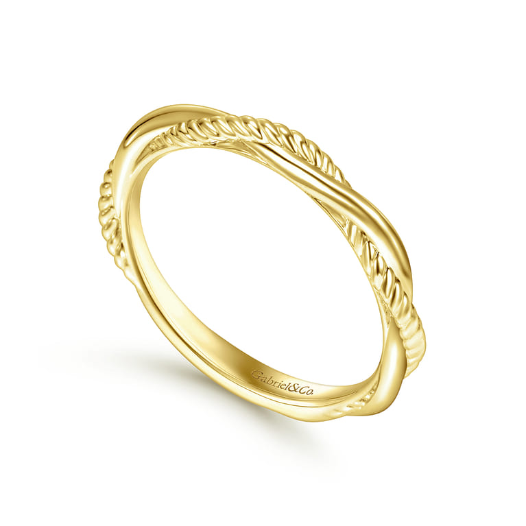 14K Yellow Gold Matching Wedding Band - Shot 3