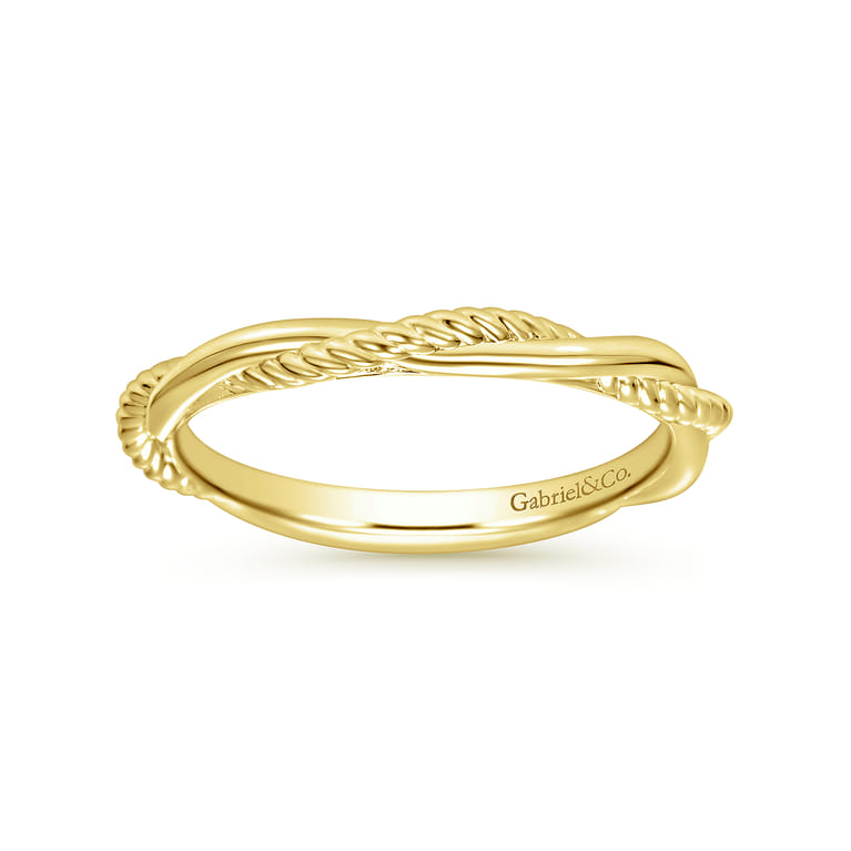 14K Yellow Gold Matching Wedding Band - Shot 5