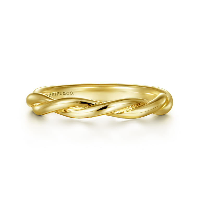 14K Yellow Gold Matching Wedding Band - Shot 1