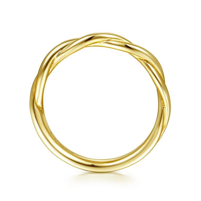 14K Yellow Gold Matching Wedding Band - Shot 2