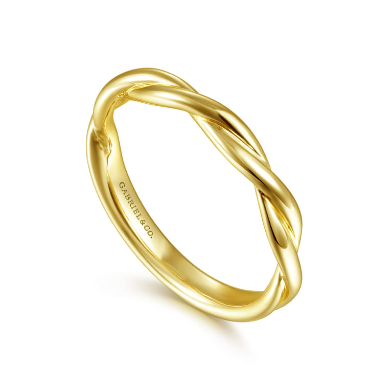 14K Yellow Gold Matching Wedding Band - Shot 3