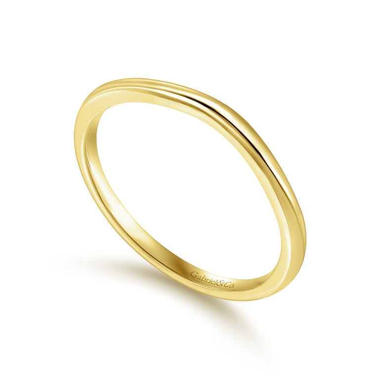 14K Yellow Gold Matching Wedding Band - Shot 3