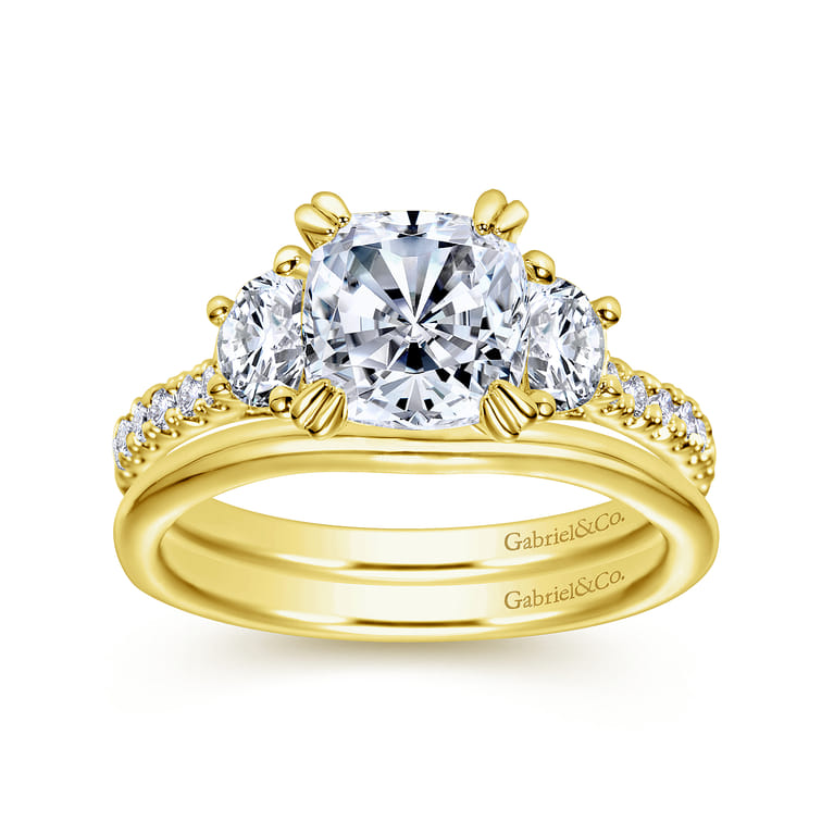 14K Yellow Gold Matching Wedding Band - Shot 4