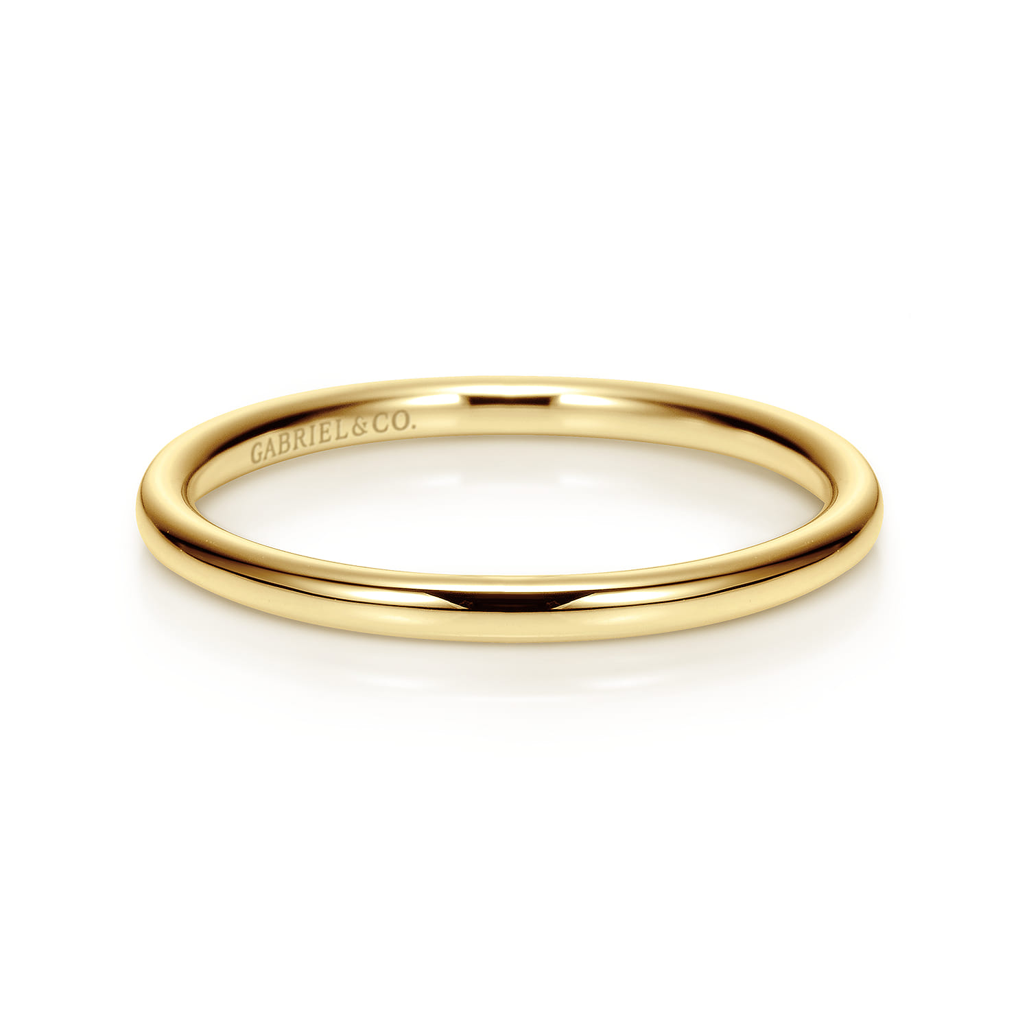 14K Yellow Gold Matching Wedding Band - Shot 1