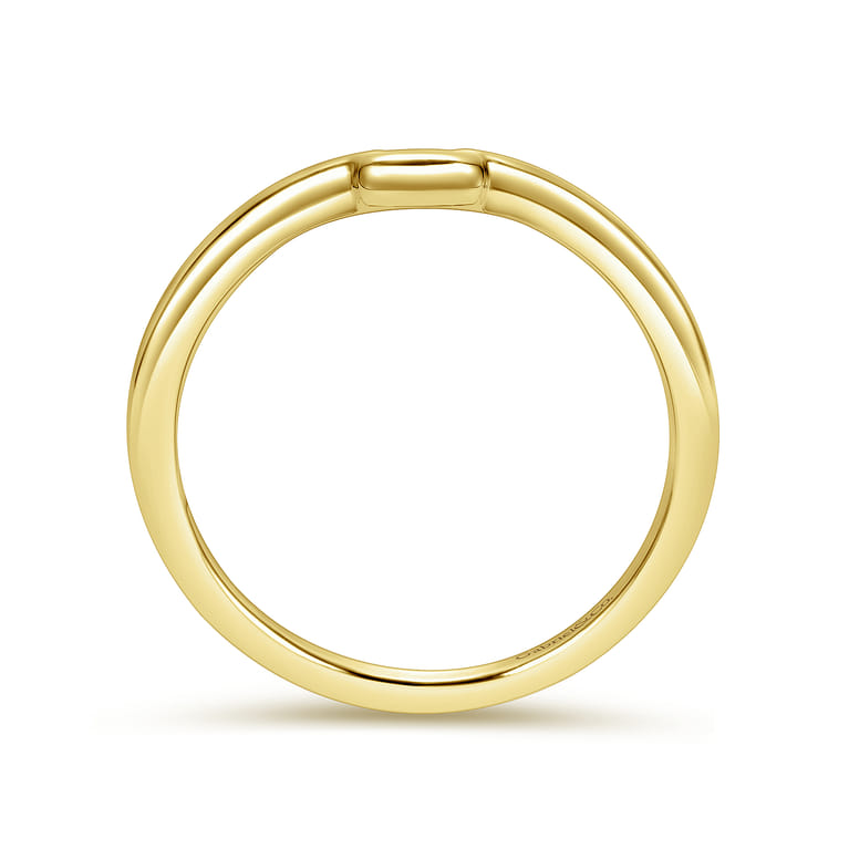 14K Yellow Gold Matching Wedding Band - Shot 2