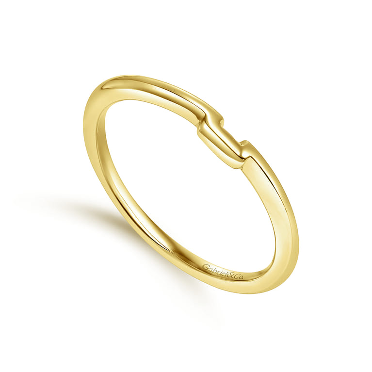 14K Yellow Gold Matching Wedding Band - Shot 3