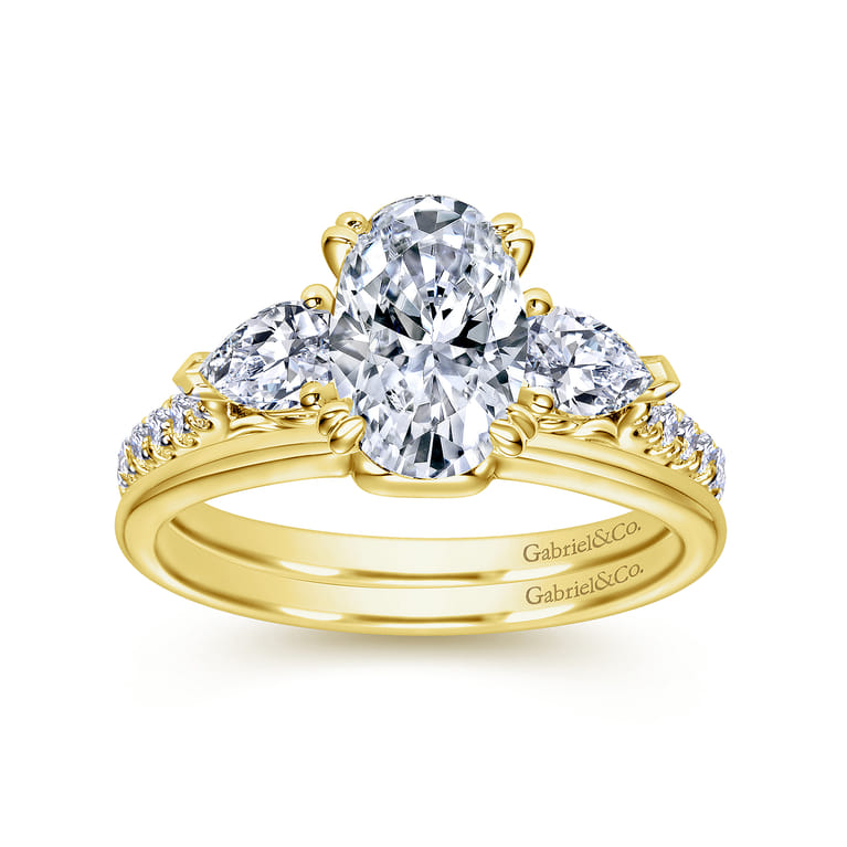 14K Yellow Gold Matching Wedding Band - Shot 4