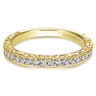 14K Yellow Gold Matching Wedding Band - 0.35 ct