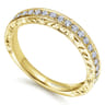 14K Yellow Gold Matching Wedding Band - 0.35 ct