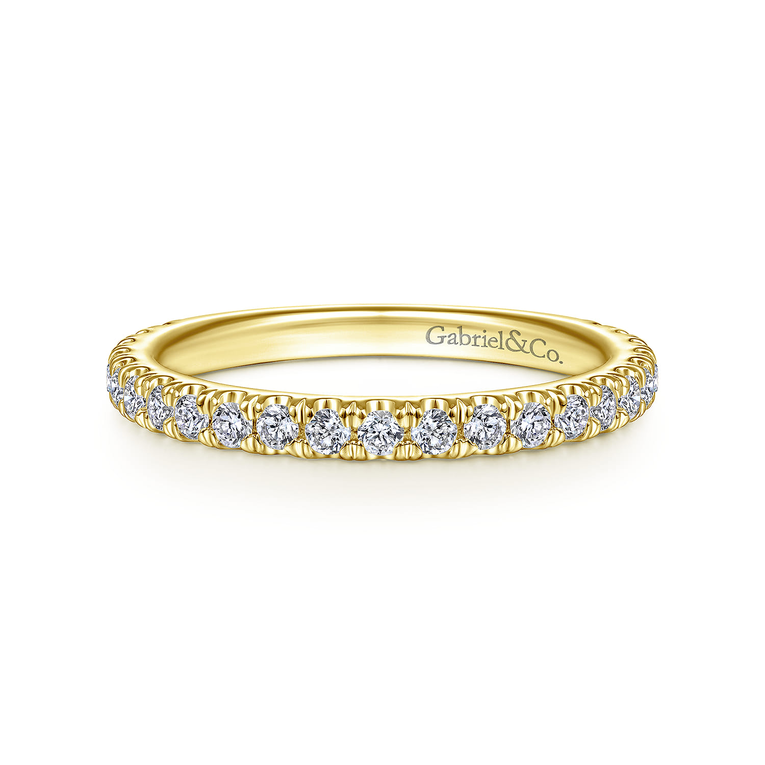14K Yellow Gold Matching Wedding Band - 0.3 ct - Shot 1