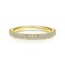 14K Yellow Gold Matching Wedding Band - 0.3 ct