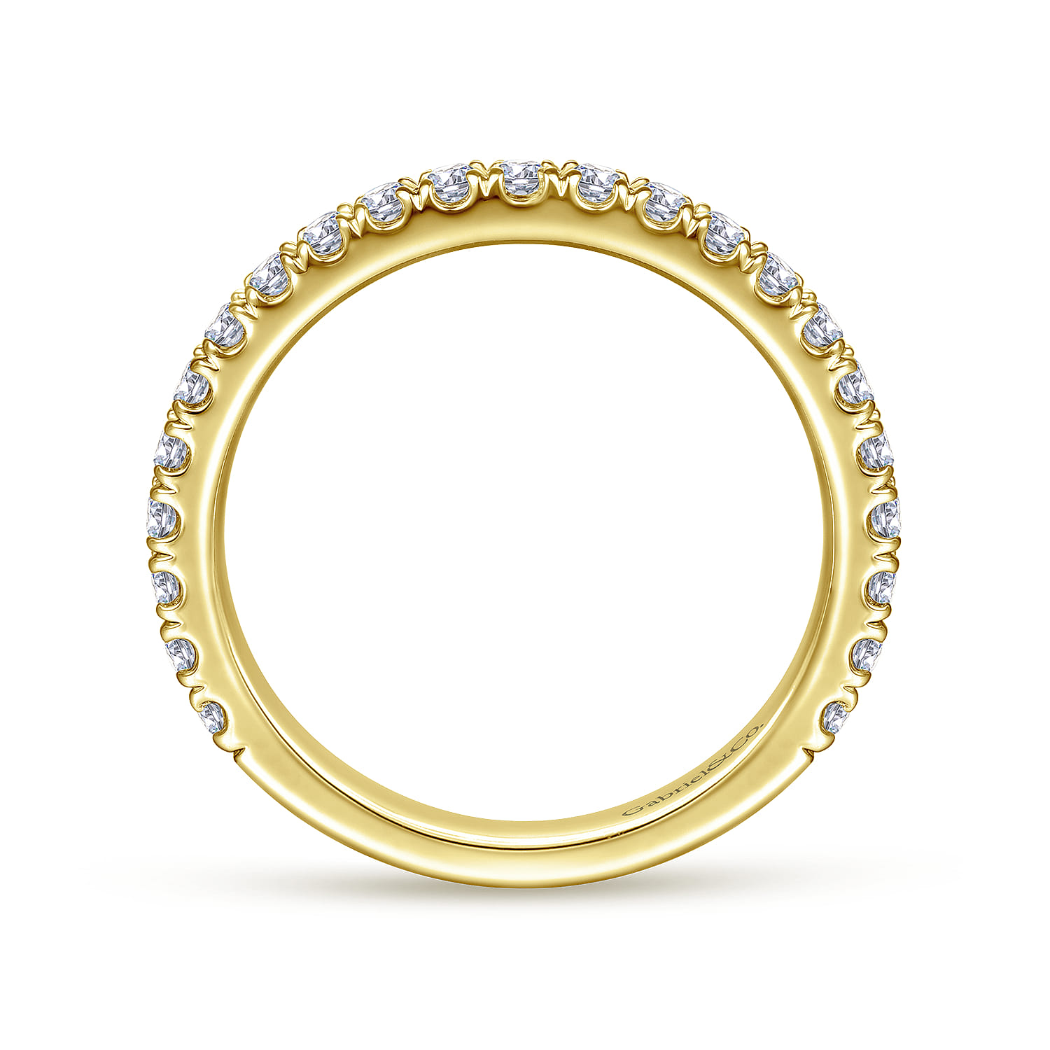 14K Yellow Gold Matching Wedding Band - 0.3 ct - Shot 2