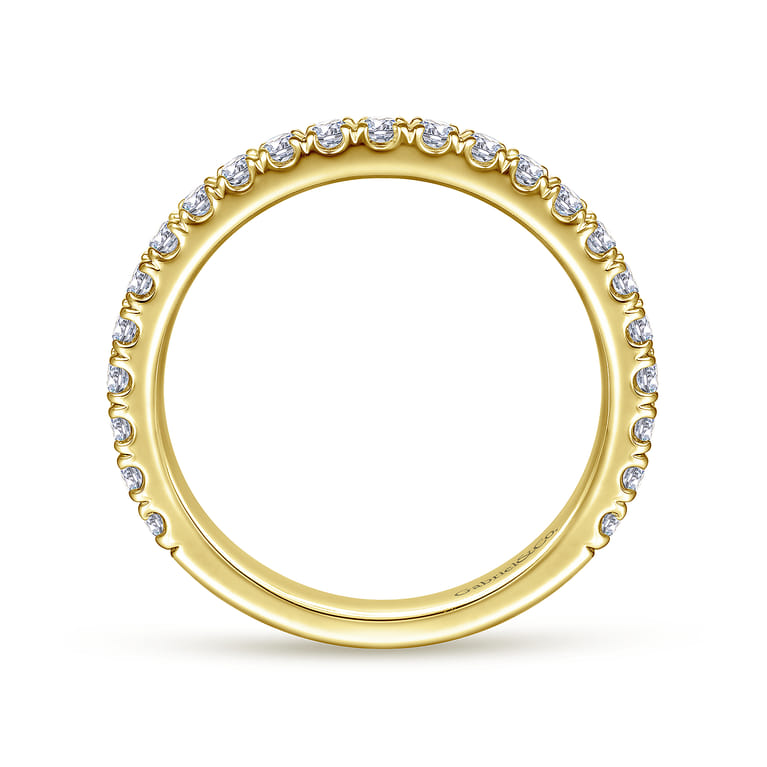 14K Yellow Gold Matching Wedding Band - 0.3 ct - Shot 2